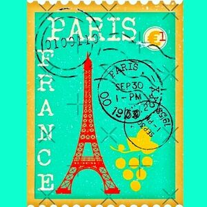 📭DELAYED SHIPPING📦🗼Paris France Vintage Stamp